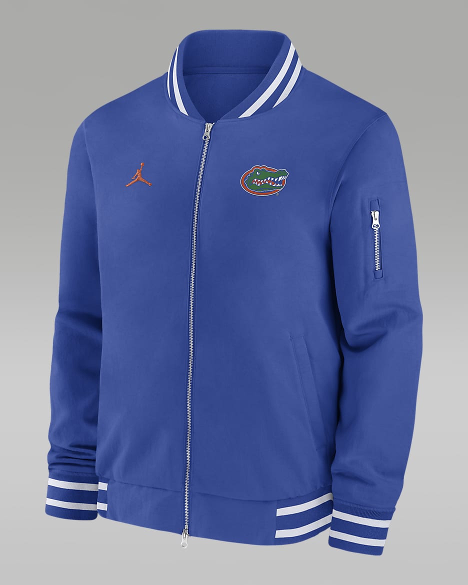 Florida Gators Sideline Men s Jordan College Full Zip Bomber Jacket